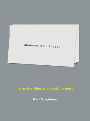 cover image of absence of clutter